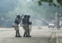 Une manifestation anti -casques bleus dispersée à Port-au-Prince
