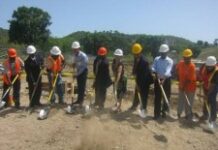 Cérémonie de lancement de construction d’infrastructures de réponse
àMiragoâne