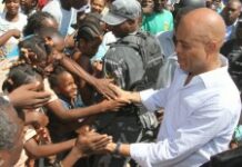 Visite du président Martelly au Wharf de Jérémie