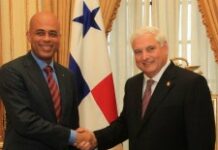 Martelly rencontre son homologue panaméen