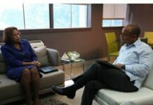 Rencontre entre le remier ministre et la cheffe civile de la MINUSTAH