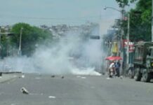 La manifestation anti-gouvernementale dispersée par la Police
