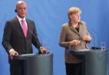 Rencontre en tête à tête entre Martelly et Merkel