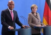 Martelly discute des élections avec Merkel