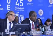 Haïti préside la 45e session ordinaire de l’Assemblée générale de l’OEA à Washington