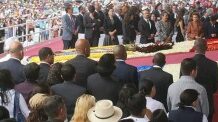 Martelly a assisté à la messe solennelle célébrée par le Pape François à Quito