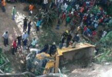 Terrible accident de la route au Canapé vert