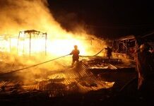 Incendie au marché de la Croix des bossales
