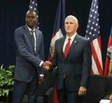 Rencontre entre le président de la République Moïse et le Vice-président des Etats-Unis Mike Pence