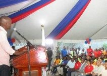 Cérémonie de pose de première pierre du Centre de formation professionnelle et technique des Cayes (CFPTC)
