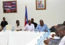 Rencontre entre le président de la République et les dix Délégués départementaux