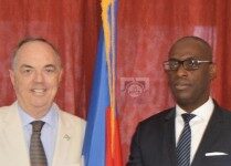 Rencontre entre le Ministre Fleurant et l’Ambassadeur argentin Pedro Von Ekyen