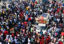 Manifestation Pétrocaribe à Port-au-Prince