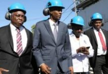 Visite d’Inspection du Président Moïse à la Centrale électrique de Varreux
