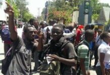 Manifestation des étudiants de L’UEH